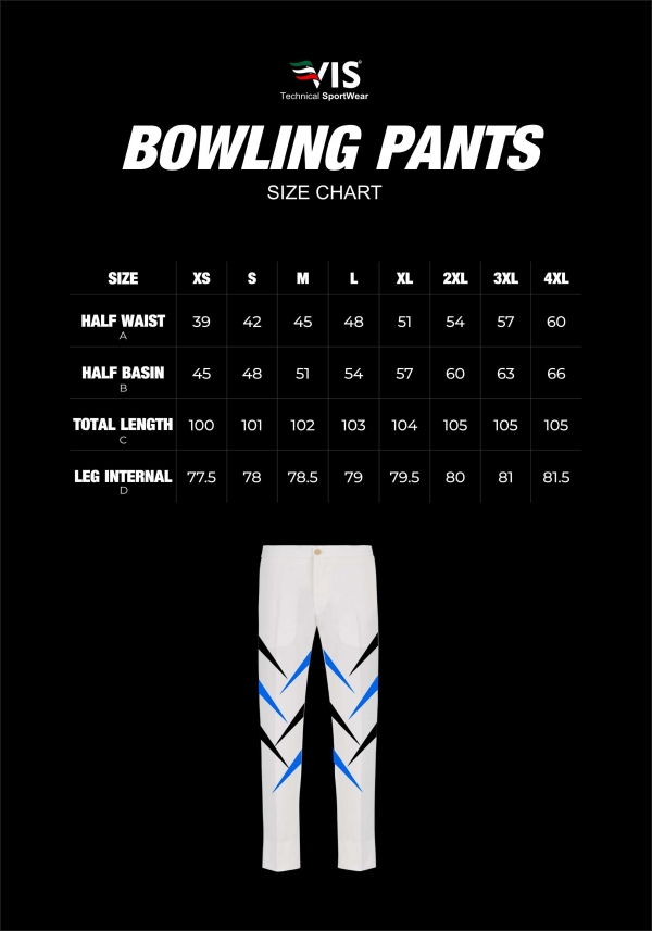 SIZES IN CENTIMETERS VIS SportWear